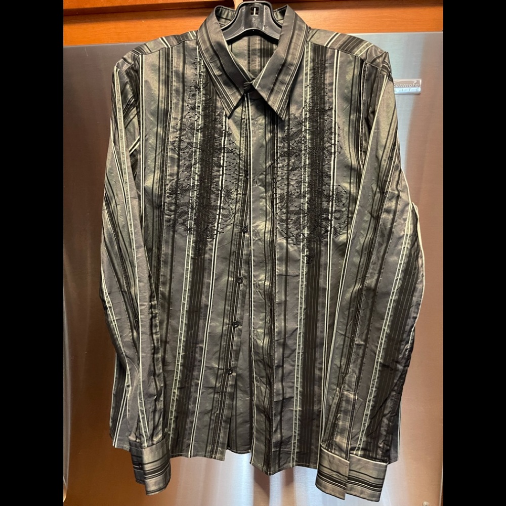 Men’s Guanto, Cotton/Viscose, long-sleeved shirt